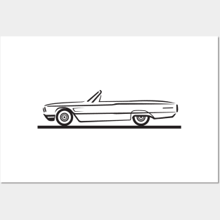 1965 Ford Thunderbird Convertible Posters and Art